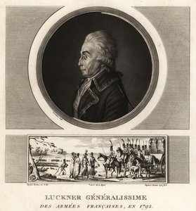 Graf Nicolas Luckner, französischer Revolutionsgeneral, Generalissime des Armees Francaises, 1794 hingerichtet von Unbekannt