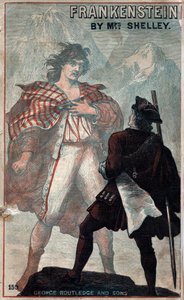 Cover von Frankenstein, von Mary Shelley, spätes 19. Jahrhundert von Unbekannt
