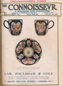 Titelblatt von The Connoisseur, Dezember 1921 von Unbekannt