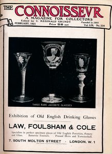 Titelblatt von The Connoisseur, Februar 1921