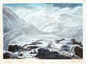 Überquerung des Sankt-Bernhard-Passes, 1800 von Unbekannt