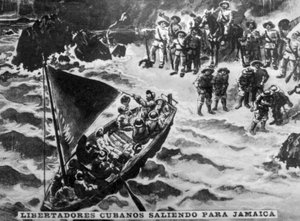 Kubaner Libertadores auf dem Weg nach Jamaika, 1987