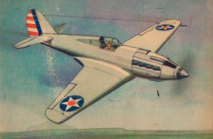 Curtis X.P.40 Jagdflugzeug, ca. 1944