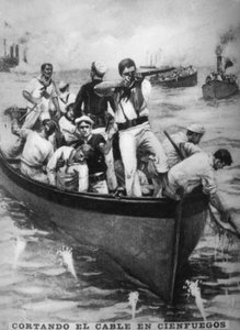 Durchtrennung der Cienfuegos-Kabel, 1898, 1920er Jahre von Unbekannt