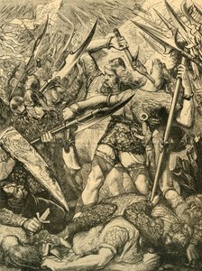 Tod von Harold in der Schlacht von Hastings, 1873