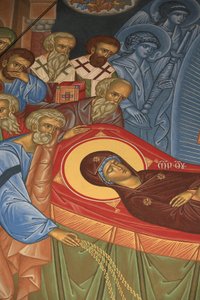 Tod Mariens. Saint-Antoine-le-Grand orthodoxe Kirche Saint-Laurent-en-Royans Frankreich von Unbekannt
