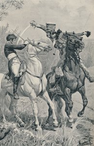 Tod von Prinz Louis bei Saalfeld, 1806, 1896 von Unbekannt