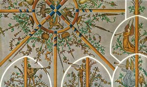 Dekoration in der Kirche von Stedum, Groningen, Niederlande, 1928 von Unbekannt