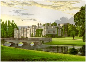 Deene Park, Northamptonshire, Heimat der Gräfin von Cardigan, um 1880