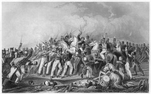 Niederlage der Sealkote-Meuterer durch die Kolonne von General Nicholson, 1857, ca. 1860 von Unbekannt