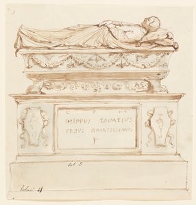 Entwurf für ein Grabdenkmal für Filippo Lovazzi