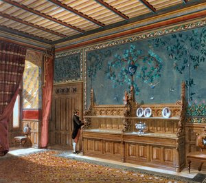 Entwurf für ein Interieur, 1868 von Unbekannt