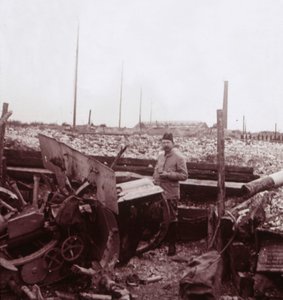 Zerstörung, Carency, Nordfrankreich, ca. 1914-1918
