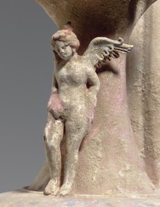 Detail von Canosan polychrome Keramik-Oinochoe, Apulien, ca. frühes 3. Jahrhundert v. Chr. von Unbekannt