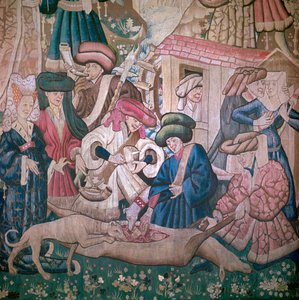 Detail der Devonshire Jagdteppiche