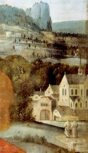 Detail vom Altarbild des Heiligen Antonius, 16. Jahrhundert von Unbekannt