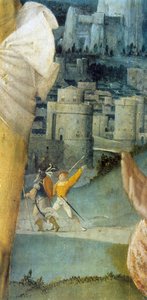 Detail vom Altarbild des Heiligen Antonius, 16. Jahrhundert von Unbekannt