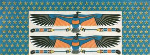 Detail der Deckenmalerei im Grab von Bekenranef in Sakkara, Ägypten, 1928