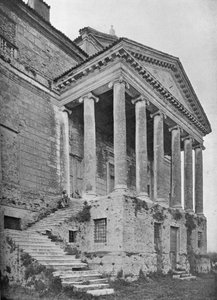 Detail der Nordfassade und des Portikus, La Malcontenta, Mira, Veneto, Italien von Unbekannt