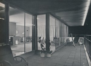 Details des mehrstöckigen Hauses von Richard J. Neutra