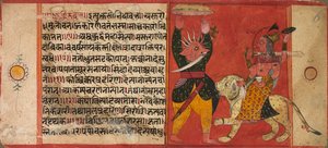 Devi greift einen Dämon an, ca. 1630