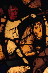 Teufel auf einem Pferd (Detail)