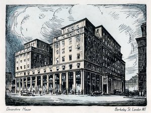 Devonshire House, Berkeley Street, London, ca. 1910-1929