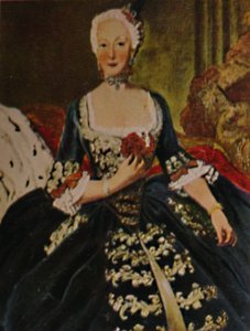 Die Gemahlin Friedrichs des Großen 1715-1797 - Gemälde von Pesne, 1934 von Unbekannt