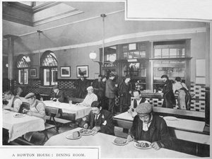 Speisesaal in einem Rowton House, Hammersmith, London, ca. 1902-1903 von Unbekannt