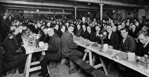 Abendessen für Obdachlose, Church Army House, Westminster, London, 1926-1927 von Unbekannt