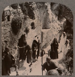 Jünger mit den Frauen früh am Grab Christi, ca. 1900 von Unbekannt