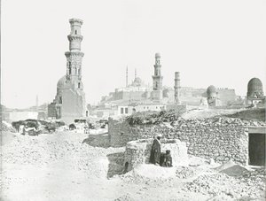 Fernansicht der Zitadelle, Kairo, Ägypten, 1895