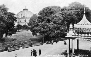 Kuppel und Pavillon-Gärten, Brighton, frühes 20. Jahrhundert
