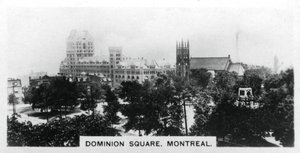 Dominion Square, Montreal, Kanada, um 1920er Jahre