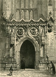 Türöffnung der Kings College Chapel