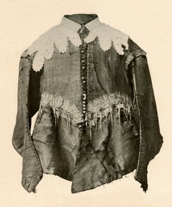 Wams aus schwarzer Seide mit Galonspitzen und silbernen Agraffen, 17. Jahrhundert, 1937 von Unbekannt