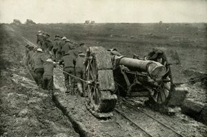 Ziehen der Kanonen zu neuen Vorstoßpositionen, 1919