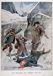 Drama am Mont Blanc, Alpen von Unbekannt