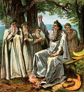 Druiden, oder britische Priester, ca. 1850