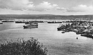 Durban-Hafen vom Bluff, Südafrika von Unbekannt