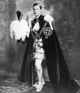 Edward, Prinz von Wales als Ritter des Hosenbandordens, frühes 20. Jahrhundert von Unbekannt
