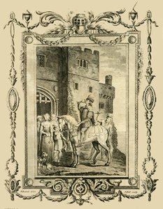 Eduard der Märtyrer, erstochen auf Befehl seiner Stiefmutter Elfrida, in Corfe Castle, 978, 1783 von Unbekannt