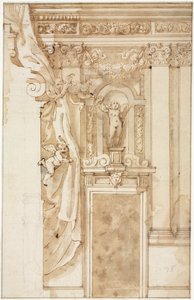 Erhebung für Wanddekoration, ca. 1550 von Unbekannt