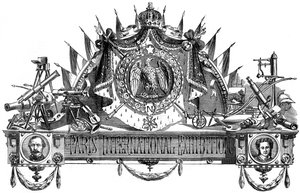 Emblem der Pariser Weltausstellung, 1867 von Unbekannt