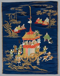 Bestickte Fukusa, späte 1800er-frühe 1900er