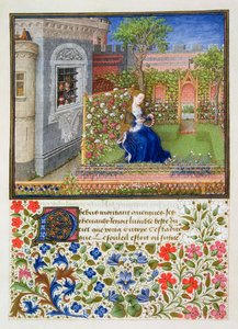 Emilia in ihrem Garten, 1468 von Unbekannt