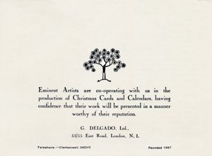 Hervorragende Künstler - G Delgado, Ltd., 1935 von Unbekannt