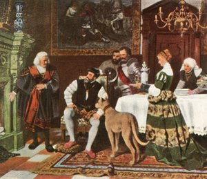 Kaiser Karl V. mit den Fuggern in Augsburg, 1530, 1936 von Unbekannt