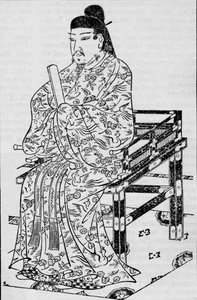 Kaiser Kanmu, der das japanische Erbfolgegesetz einführte, 1907 von Unbekannt