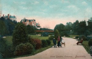 Eingang zu den Chine Gardens, Boscombe, Dorset, ca. 1905 von Unbekannt